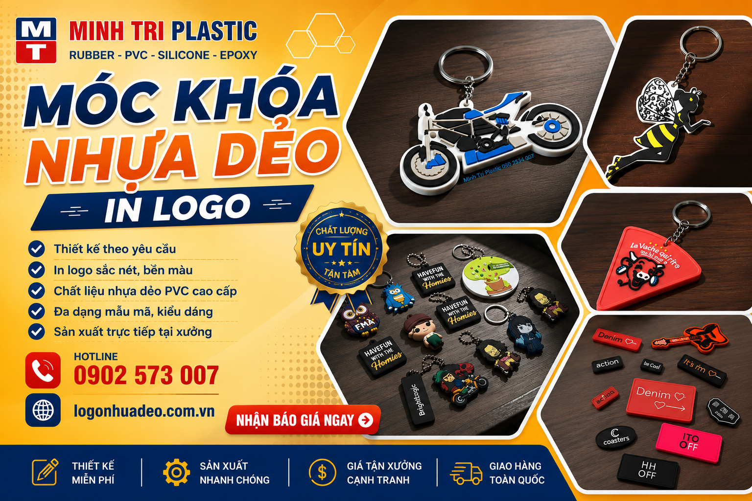 MÓC KHOÁ NHỰA DẺO